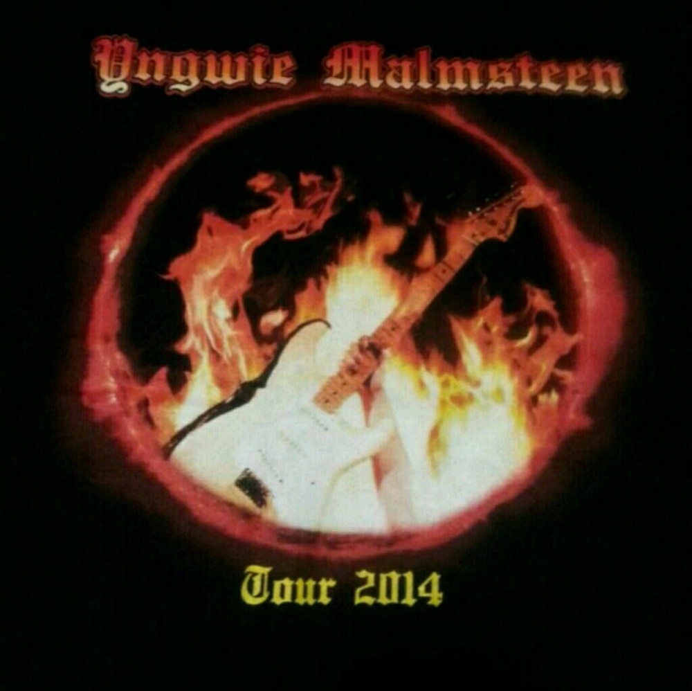 YNGWIE MALMSTEEN 2014 Tour shirt